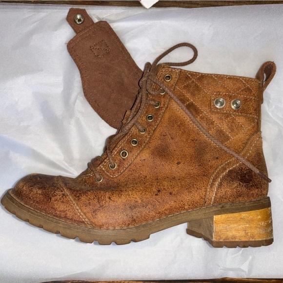 RARE Timberland Apley Waterproof Distressed Leather Wrap Chelsea Boots size 7 - Picture 9 of 11